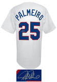 Rafael Palmeiro (RANGERS) Signed White Custom Baseball Jersey - (SCHWARTZ COA)