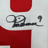 Framed Autographed/Signed Mia Hamm 35x39 Red Team USA Jersey Beckett BAS COA #2