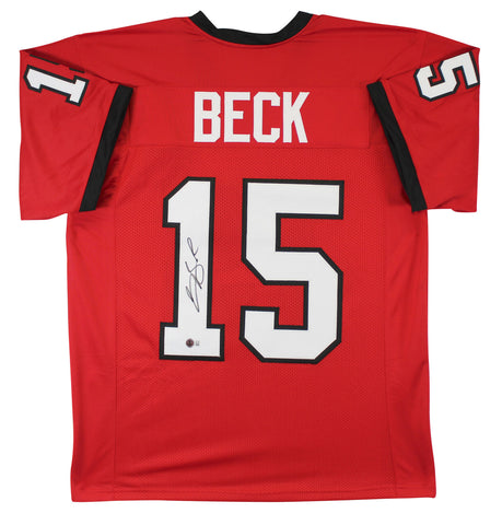 Georgia Carson Beck Authentic Signed Red Pro Style Jersey BAS Witnessed