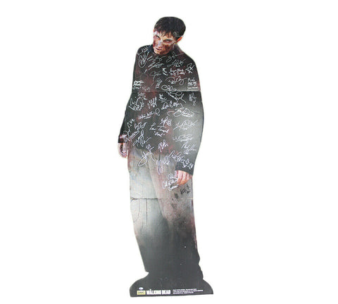 Multi Signed The Walking Dead Walker Cardboard Stand Up Trifold Prop