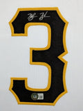 FRAMED PITTSBURGH PIRATES KE'BRYAN HAYES AUTOGRAPHED SIGNED JERSEY BECKETT HOLO