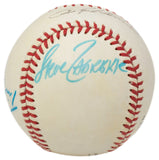 Ralph Kiner Tim McCarver Signed Official National League Baseball BAS LOA 146