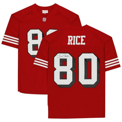 Jerry Rice Signed San Francisco 49ers Mitchell & Ness Replica Jersey Fanatics