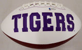 TRAVIS ETIENNE AUTOGRAPHED CLEMSON TIGERS WHITE LOGO FOOTBALL BECKETT BAS 193985