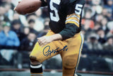 Paul Hornung Autographed Green Bay 16x20 Running Photo *Blue- JSA Witness Auth