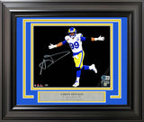 AARON DONALD AUTOGRAPHED FRAMED 8X10 PHOTO RAMS SPOTLIGHT BECKETT WITNESS 230197