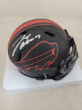 JOSH ALLEN SIGNED BUFFALO BILLS ECLIPSE SPEED MINI HELMET BECKETT QR CODE