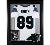 Steve Smith Sr Signed LED Framed Carolina Custom White Jersey