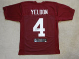 T.J. YELDON SIGNED AUTO ALABAMA CRIMSON TIDE JERSEY BA AUTOGRAPHED