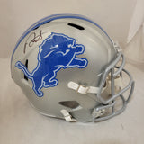 DAVID MONTGOMERY SIGNED DETROIT LIONS F/S SPEED REPLICA HELMET BECKETT QR