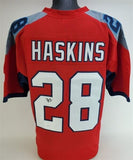 Hassan Haskins Signed Tennessee Titans Jersey (JSA COA) 2022 4th Round Pick R.B.