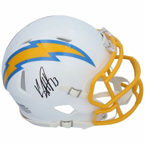 KEENAN ALLEN Autographed Los Angeles Chargers Speed Mini Helmet FANATICS