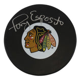 Blackhawks Tony Esposito Authentic Signed Official NHL Hockey Puck BAS #BN06121