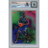 Kevin Garnett Autographed 1995 Hoops #272 Trading Card Beckett 46453