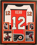 FRAMED TIM KERR AUTOGRAPHED SIGNED PHILADELPHIA FLYERS JERSEY JSA COA