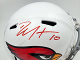 DEANDRE HOPKINS AUTO CARDINALS WHITE FULL SIZE SPEED HELMET BECKETT 193894