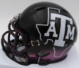 Johnny Manziel Autographed Texas A&M Mini Helmet (Smudged) Beckett C72813