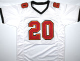 Ronde Barber Autographed White Pro Style Jersey w/ HOF - Beckett W Hologram