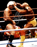 RIC FLAIR AUTOGRAPHED SIGNED 11X14 PHOTO VS. HULK HOGAN JSA STOCK #203603