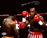 SUGAR RAY LEONARD AUTOGRAPHED 8X10 PHOTO VS. THOMAS HITMAN HEARNS BECKETT 178113