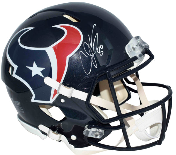 ANDRE JOHNSON AUTOGRAPHED HOUSTON TEXANS AUTHENTIC SPEED HELMET JSA