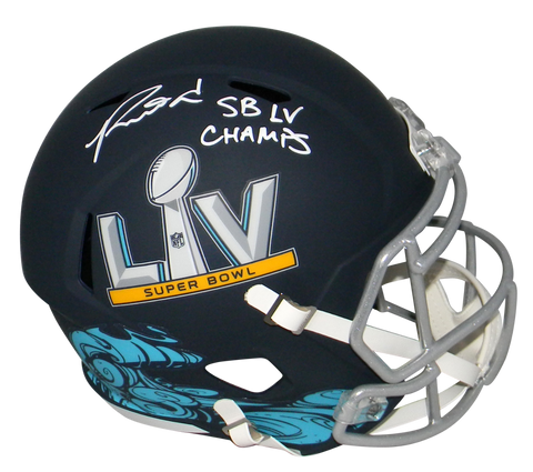 RONALD JONES II SIGNED TAMPA BAY BUCCANEERS SUPER BOWL SB LV FULL SIZE HELMET