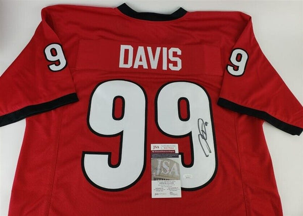 Jordan Davis Signed Philadelphia Eagles Jersey (JSA COA) 2022 1st Roun –