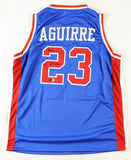 Mark Aguirre Signed Detroit Pistons Jersey Inscribed "2xNBA Champ" (Beckett)