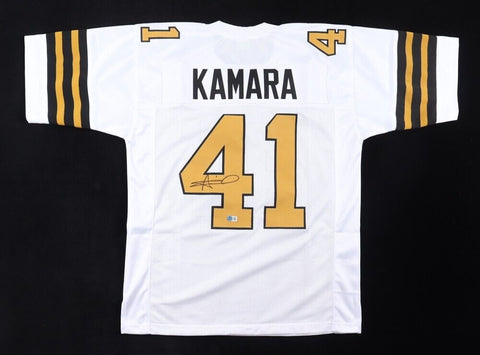 Alvin Kamara Signed New Orleans Saints White Jersey / 2xPro Bowl R.B. (Beckett)