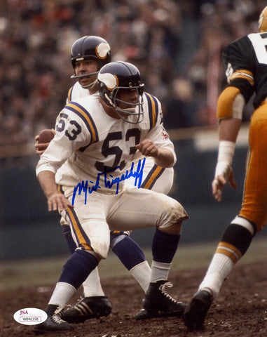 Mick Tingelhoff Autographed Minnesota Vikings 8x10 Photo JSA 48535