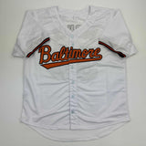 Autographed/Signed Corbin Burnes Baltimore White Baseball Jersey Beckett BAS COA