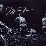 Michael Jordan Autographed Bulls "Kiss The Rim" 36 x 18 Photograph UDA LE 123