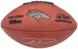 RUSSELL WILSON AUTOGRAPHED NFL LEATHER BRONCOS LOGO FOOTBALL FANATICS 227946