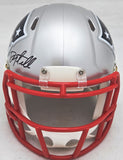 DANNY AMENDOLA AUTOGRAPHED PATRIOTS SILVER MINI HELMET BECKETT WITNESS 221075