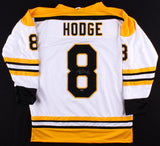 Ken Hodge Signed White Boston Bruins Jersey (Leaf COA) Playing career 1964-1980