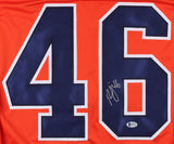 Pontus Aberg Signed Oilers Home Jersey (Beckett) Playing career 2012-present