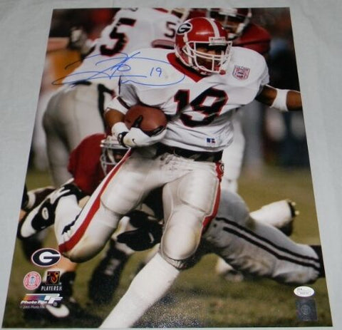 HINES WARD SIGNED AUTOGRAPHED UGA GEORGIA BULLDOGS 16x20 PHOTO JSA