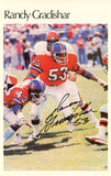 Randy Gradishar Autographed Denver Broncos Mini Poster 30/50 JSA 46189