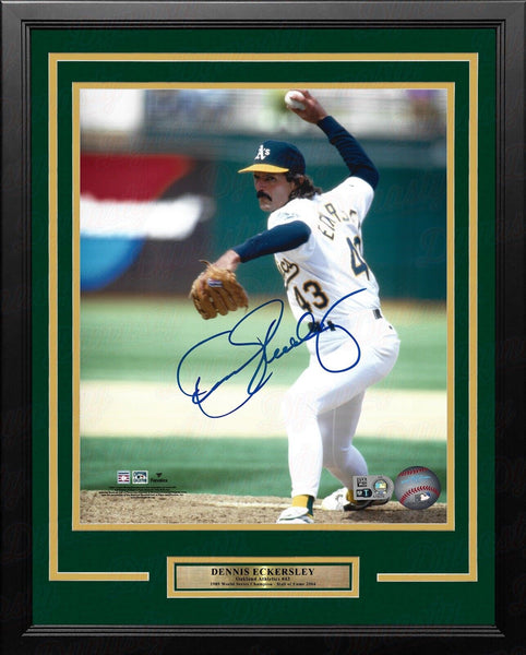 Dennis Eckersley Oakland Athletics Autographed Signed 11x14 Frame Photo Fanatics