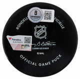 Maple Leafs Auston Matthews "Calder" Signed Official Game Hockey Puck BAS & Fan