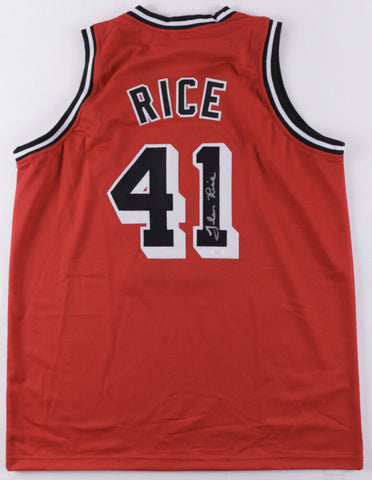 Glen Rice Signed Miami Heat "G Money" Jersey (JSA COA) 3xNBA All Star Forward