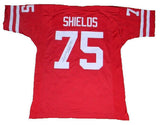 WILL SHIELDS SIGNED AUTOGRAPHED NEBRASKA HUSKERS CORNHUSKERS #75 JERSEY JSA