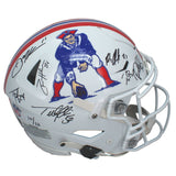 Tom Brady, Gronkowski, Edelman +4 Autographed SpeedFlex Helmet Fanatics LE 10/12