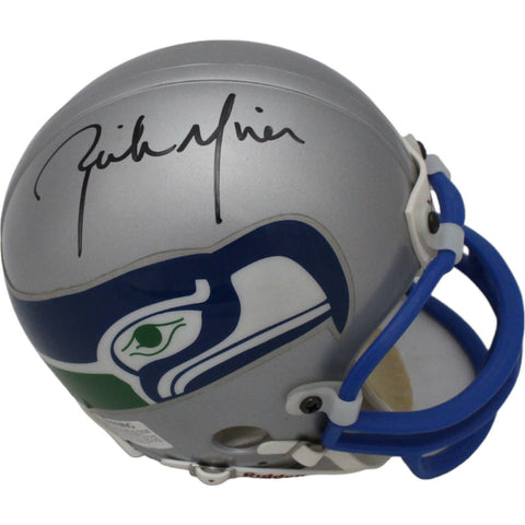 Rick Mirer Signed Seattle Seahawks VSR4 Replica Mini Helmet Beckett 44183