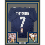 FRAMED Autographed/Signed JOE THEISMANN 33x42 Notre Dame College Jersey JSA COA