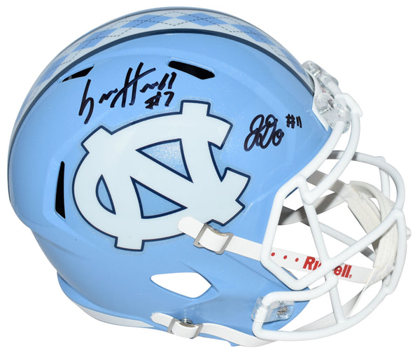 SAM HOWELL & JOSH DOWNS SIGNED NORTH CAROLINA TAR HEELS FULL SIZE SPEED HELMET