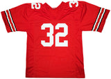 OHIO STATE BUCKEYES TREVEYON HENDERSON AUTOGRAPHED RED JERSEY BECKETT QR 203905