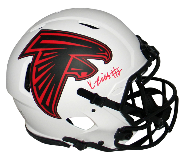 KYLE PITTS AUTOGRAPHED ATLANTA FALCONS LUNAR AUTHENTIC SPEED HELMET BECKETT