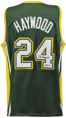 Spencer Haywood Signed Green Throwback Custom Basketball Jersey w/HOF'15 -SS COA