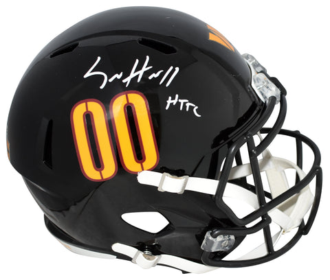 SAM HOWELL SIGNED WASHINGTON COMMANDERS BLACK FULL SIZE HELMET BECKETT W/ HTTC